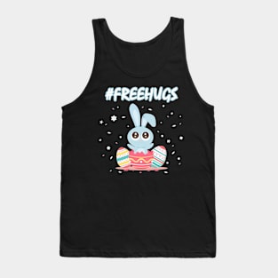 Free Hugs - Hashtag Cute Easter Bunny Tank Top